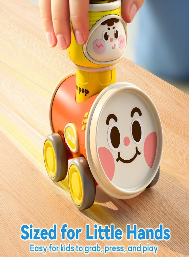 آي بلاي، آي ليرن مجموعة ألعاب سيارات iPlay و iLearn Press to Go للأطفال الصغار من عمر 1-3 سنوات، سيارات سباق احتكاكية للأطفال، مجموعة سيارات لعب للأطفال الرضع، هدايا عيد الميلاد الأول للأطفال من عمر 6-9-12-18 شهرًا، للأطفال من عمر سنة واحدة (أولاد وبنات) - Image 5